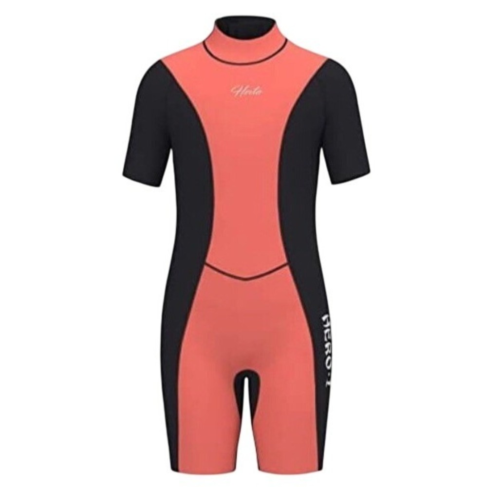 Hevto Shorty Wetsuit Women 16 Pink 3/2 Neoprene‎ Surf Diving 061 NWT